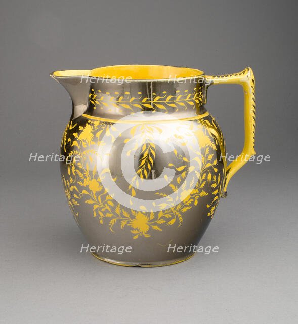 Pitcher, Staffordshire, 1810/20. Creator: Staffordshire Potteries.