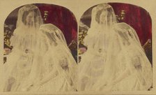 Two Veiled Brides, about 1865. Creator: London Stereoscopic & Photographic Co.