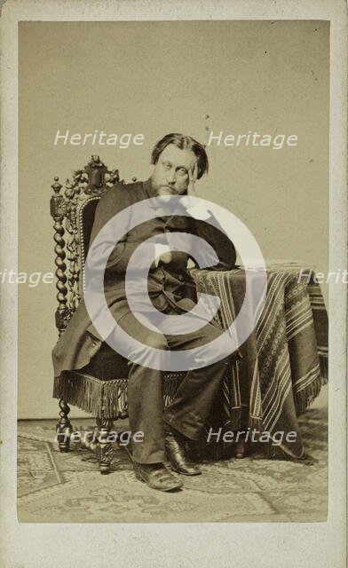 Portrait of the Composer Léon Kreutzer (1817-1868). Creator: Desmaisons, Émile (1812-1880).