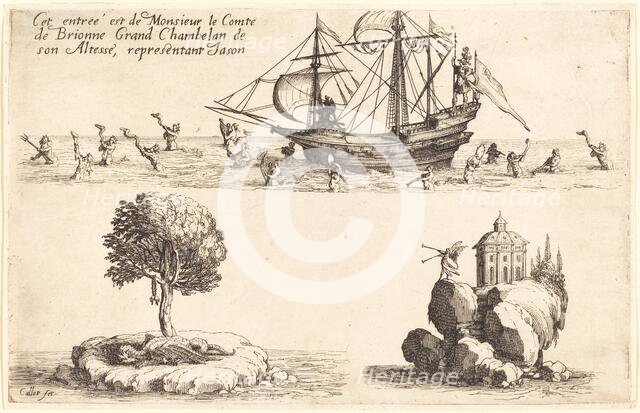 Entry of M. le Comte de Brionne, Grand Chamberlain of His Highness,Representing Jason, 1627. Creator: Jacques Callot.