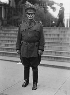 Scott, Hugh L. Major General, U.S.A., Chief of Staff, Leaving White House, 1917. Creator: Harris & Ewing.