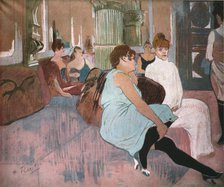 'In the Salon at the Rue des Moulins', 1894, (1952).  Creator: Henri de Toulouse-Lautrec.