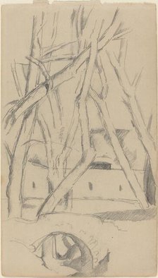 The Little Bridge [recto], c. 1880. Creator: Paul Cezanne.