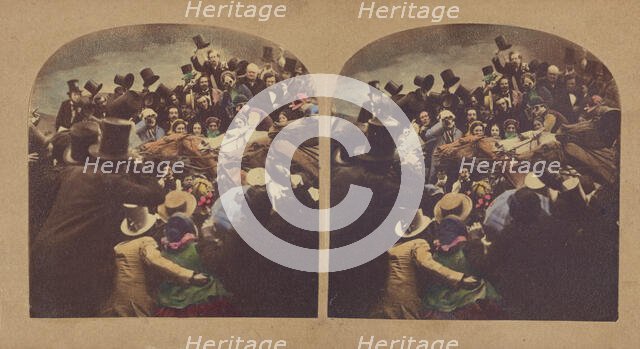 National Sports. The Rail. The Road.. The Turf... The Settling Day...., about 1865. Creator: Alfred Silvester.