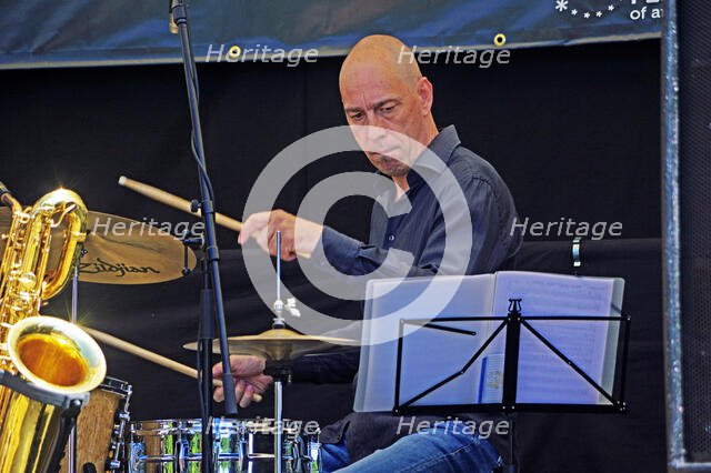 David Giovannini, Hexagonal, Battle Jazz Weekend, Battle, East Sussex, 24 July 2022. Creator: Brian O'Connor.