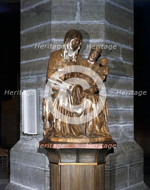 St Bridget, sculpture in Vadstena Abbey, Sweden. Artist: Torkel Lindeberg