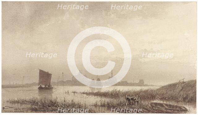 View of Veere, 1855. Creator: Petrus Franciscus Greive.