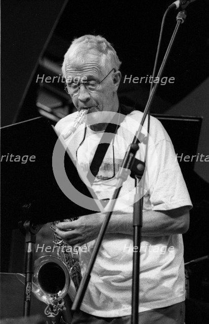 Bill Perkins, Brecon Jazz Festival, Brecon, Powys, Wales, August 2000.  Artist: Brian O'Connor.