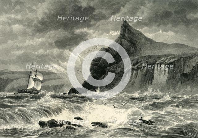 'The Entrance to Fowey Harbour', c1870.