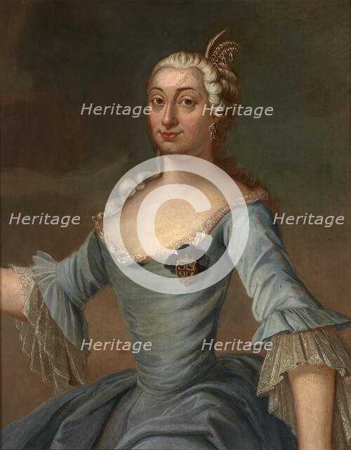 Portrait of Anna Ludwika Radziwill née Mycielska (1729-1771), Wife of Michal..., mid 18th century. Creator: Unknown.