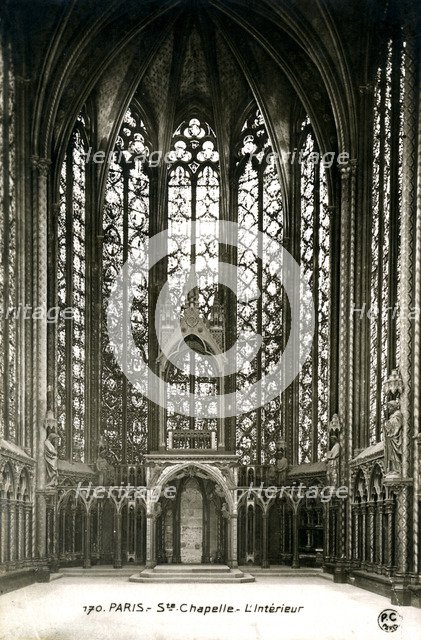 A chapel interior, Paris, France, 20th century. Artist: Unknown