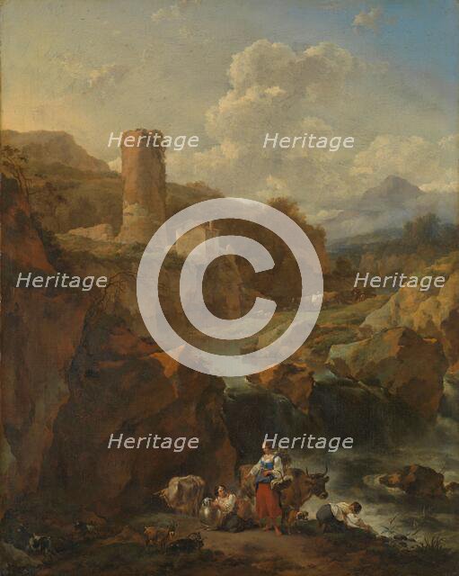 Italian Landscape, 1656. Creator: Nicolaes Berchem.