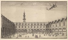 Byrsa Londinensis vulgo the Royal Exchange (Royal Exchange, London), ca. 1647. Creator: Wenceslaus Hollar.