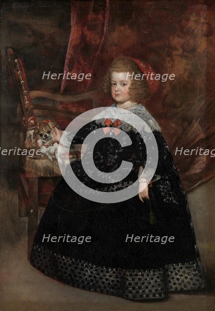 Maria Teresa (1638-1683), Infanta of Spain, ca. 1645. Creator: Juan Battista Martinez del Mazo.