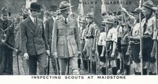 'Inspecting Scouts at Maidstone', 1929 (1937). Artist: Unknown.