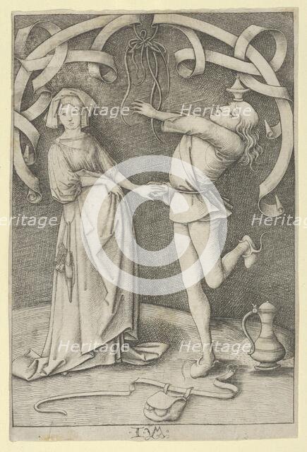 The Fool and the Lady. Creator: Israhel van Meckenem.