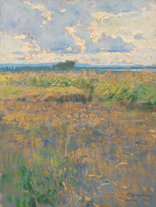 Summer landscape, 1900. Creator: Ferenc Olgyay.