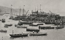 Cuban War: Spanish expeditionary forces at Santa Cruz de Tenerife, Canary Islands, Spain, 1898.  Creator: Unknown.
