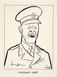 Field Marshal John Vereker, 6th Viscount Gort, between 1939 and 1946. Creators: Central Office of Information, Victor Weisz.