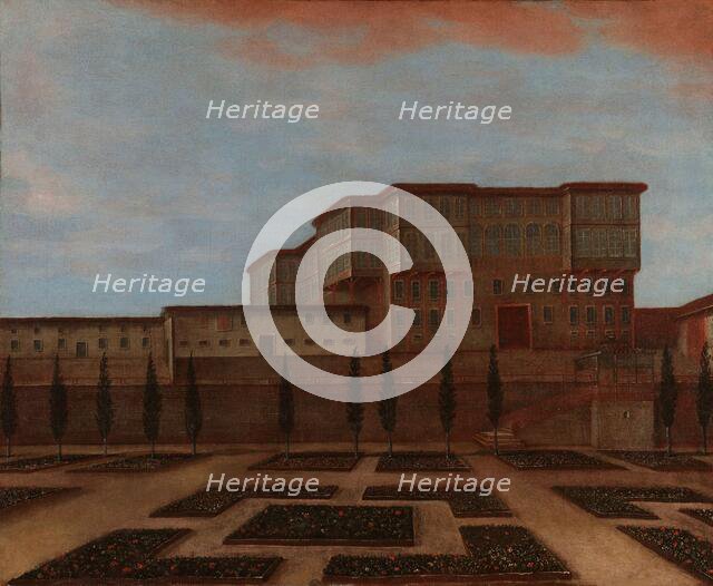 An Embassy Building in Pera, c.1720-c.1744. Creator: Workshop of Jean Baptiste Vanmour.