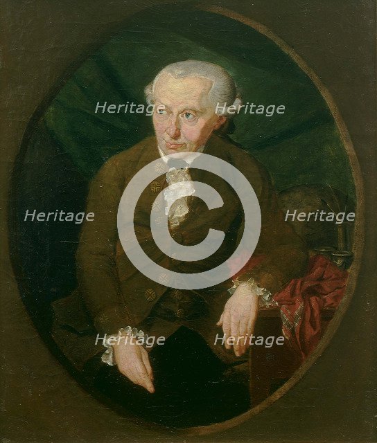 Portrait of Immanuel Kant (1724-1804), 1791. Artist: Doepler (Doebler), Gottlieb (1762-c. 1810)