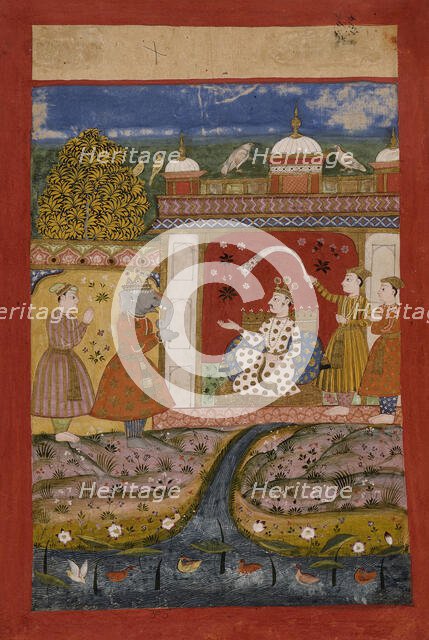 Shankarabharana Ragaputra, Folio from a Ragamala (Garland of Melodies), c1675. Creator: Unknown.