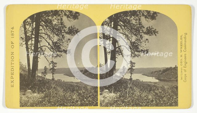 Lagunas Caballo, or Horse Lakes, 14 miles, N. W. from Tierra Amarilla, New Mexico..., 1874. Creator: Tim O'Sullivan.