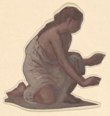 Study for "Greek Girls Bathing", c. 1872. Creator: Elihu Vedder.
