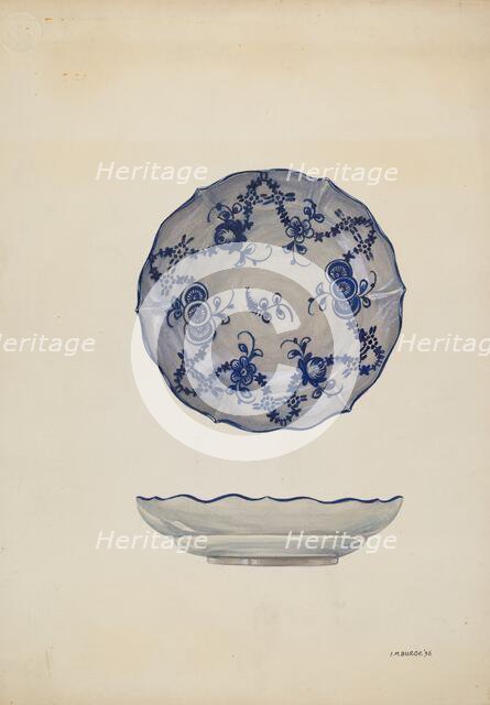 Saucer, 1936. Creator: Irene M. Burge.