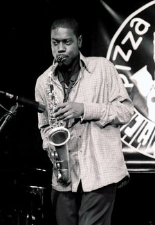 Soweto Kinch, Royal Festival Hall Foyer, London, 2002. Artist: Brian O'Connor