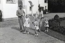 Swedish royal family portrait, at Solliden, the royal summer residence, 1942. Artist: Karl Sandels