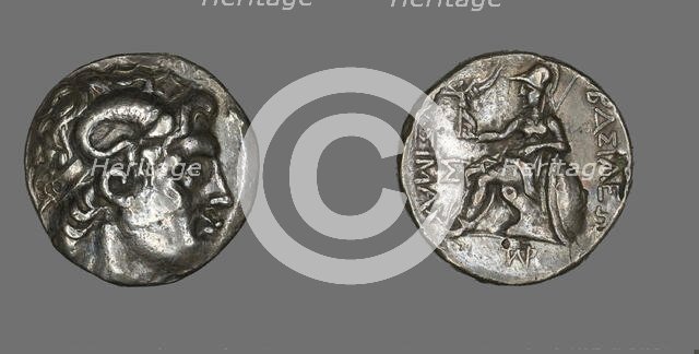 Tetradrachm (Coin) Portraying Alexander the Great, 297-281 BCE, issued by King Lysimachus of Thrace. Creator: Unknown.