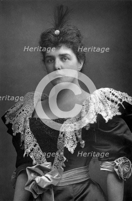 Lady Randolph Churchill (1854-1921), American society beauty, 1893.Artist: W&D Downey