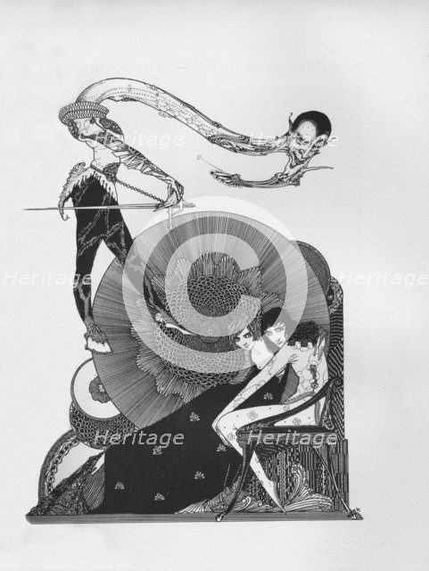 'Half-Title of Goethe's Faust', 1925. Artist: Harry Clarke.