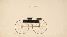 Design for Wagon, no. 313, ca. 1850. Creator: Brewster & Co.