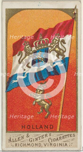 Holland, from Flags of All Nations, Series 1 (N9) for Allen & Ginter Cigarettes Brands, 1887. Creator: Allen & Ginter.