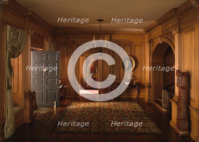 A24: Virginia Entrance Hall, 1751-55, United States, c. 1940. Creator: Narcissa Niblack Thorne.