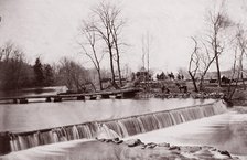 Bull Run. Pontoon Bridge near Blackburn's Ford, 1862. Creators: Tim O'Sullivan, George N. Barnard.