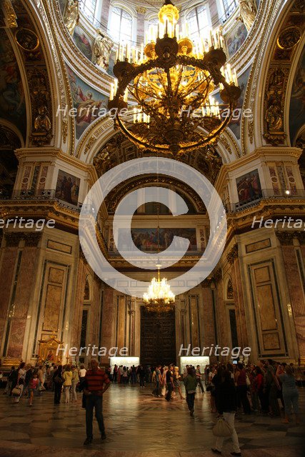 Interior, St Isaac's Cathedral, St Petersburg, Russia, 2011. Artist: Sheldon Marshall