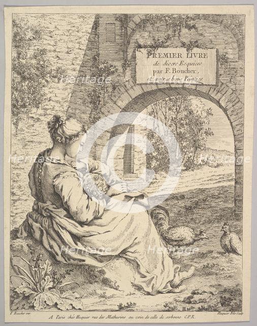 Frontispiece, mid to late 18th century. Creator: Jacques Gabriel Huquier.