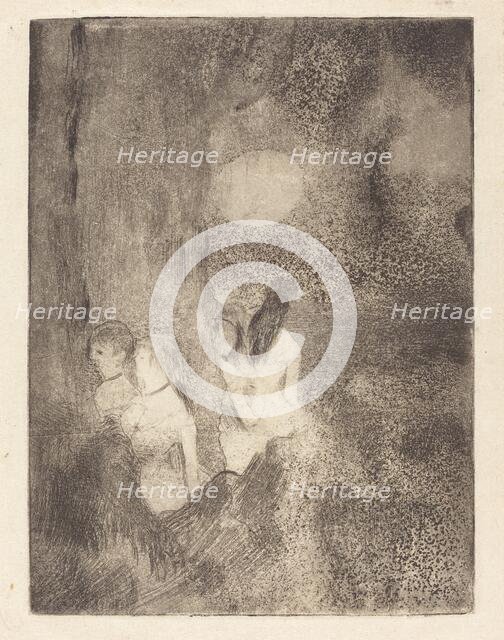 Dancers in the Wings, 1879/1880. Creator: Edgar Degas.