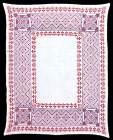 Tablecloth, Ukraine, c. 1860. Creator: Unknown.