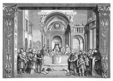 'Triumph of St Thomas Aquinas over the Heretics', 1489-1491 (1870).Artist: Perrichon