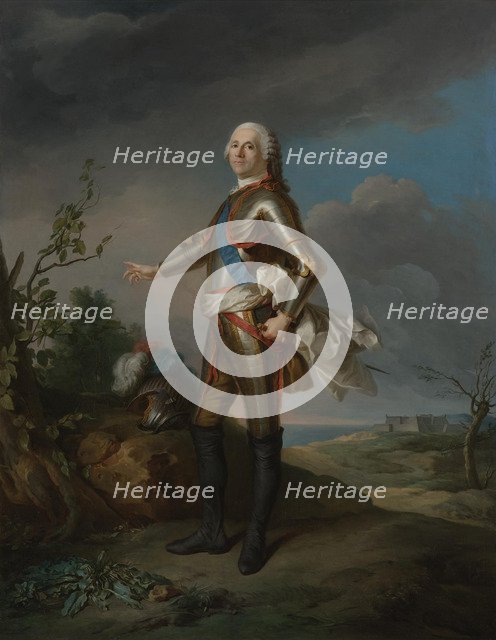 Armand de Vignerot du Plessis (1696-1788), Duke of Richelieu, Marshal of France. Artist: Nattier, Jean-Marc (1685-1766)