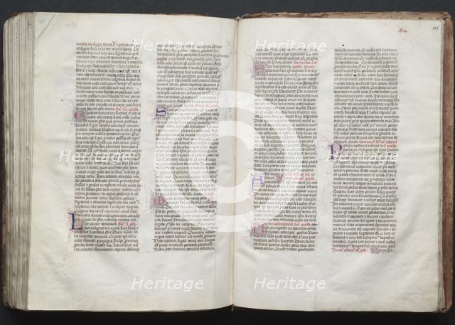 The Gotha Missal: Fol. 146r, Text, c. 1375. Creator: Master of the Boqueteaux (French); Workshop, and.