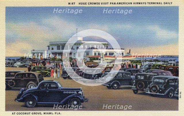 Pan-American Airways terminal, Dinner Key, Coconut Grove, Miami, Florida, USA, 1937. Artist: Unknown