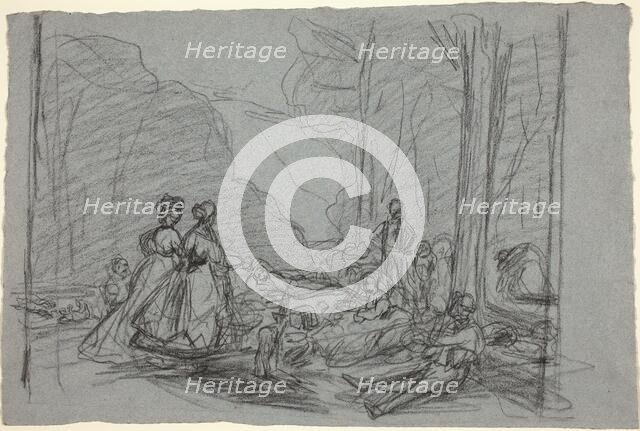 The Luncheon on the Grass, c. 1865. Creator: Claude Monet.