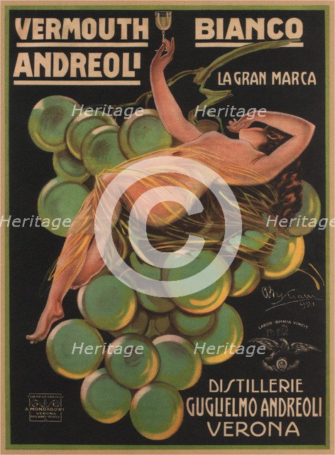 Vermouth Bianco Andreoli, 1921. Artist: Bresciani, Attilio (1879-1943)