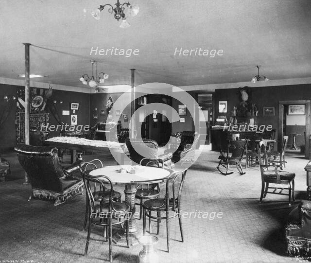 Tanana Club House interior, 1916. Creator: Unknown.