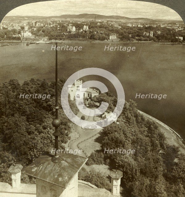 'The Oscarshal Royal Gardens and Christiania, from the Chateau, Norway', c1905. Creator: Unknown.